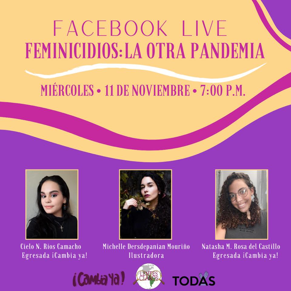 Jóvenes inician serie de conversatorios educativos sobre la equidad en el marco de la campaña ¡Cambia&nbsp;ya!