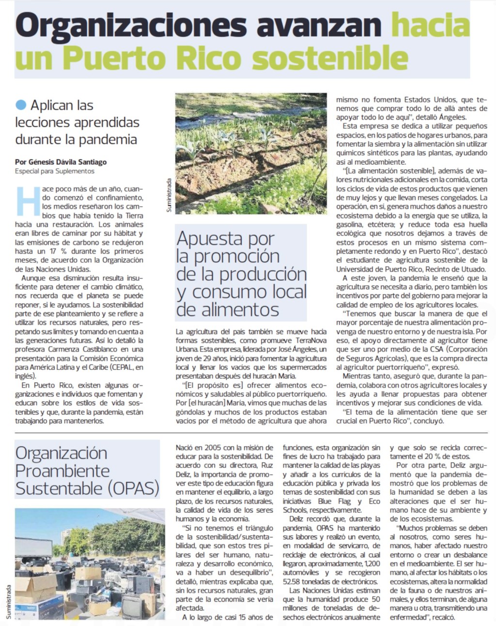 Organizaciones avanzan hacia un Puerto Rico&nbsp;sostenible